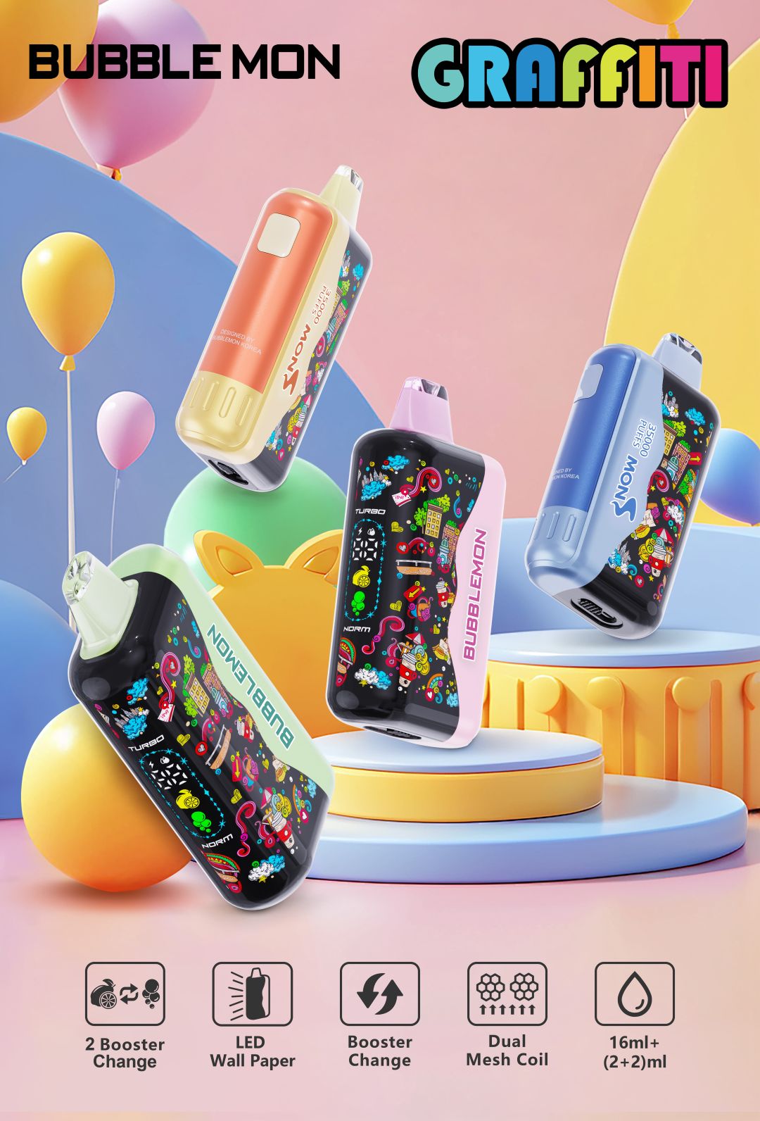 Bubblemon Graffiti 2评测| 王嘉尔同款巴博梦- JUNEVAPE
